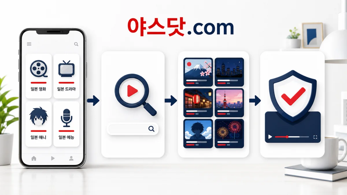 야스닷.com 콘텐츠 분류 검색 썸네일 비교 안전 확인 흐름 이미지